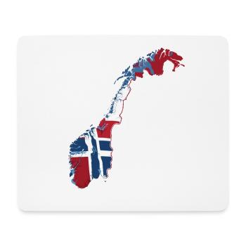 Norway Map Flag Scandinavia Travel - Mouse Pad (horizontal) - white - Front