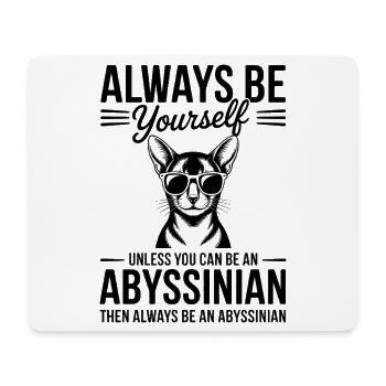 Abyssinian Cat Sayings Abyssinian Cat Gift - Mouse Pad (horizontal) - white - Front
