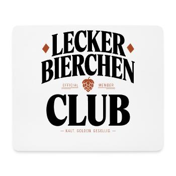 Lecker Bierchen Club Bier Spruch JGA Malle Bier - Tapis de souris (format paysage) - blanc - Devant