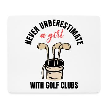 Golf Girl Power - Mouse Pad (horizontal) - white - Front