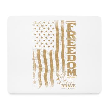 Freedom Grunge Flag Art - Mouse Pad (horizontal) - white - Front