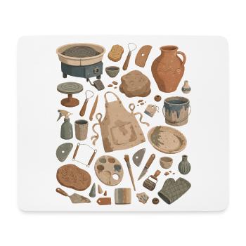 Pottery Love | Ceramics & Pottery - Mouse Pad (horizontal) - white - Front