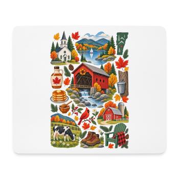Vermont Love | Fall & Maple Country - Mouse Pad (horizontal) - white - Front
