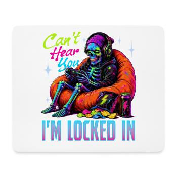Skeleton Gamer Gaming Halloween - Mousepad (Querformat) - Weiß - Vorne