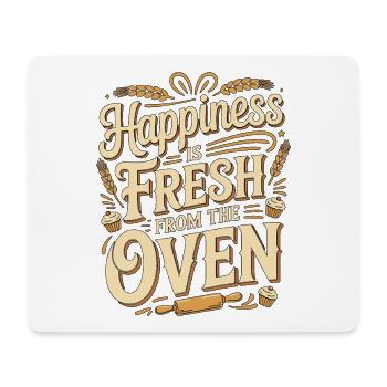 Pastry Chef Happiness Is Fresh From Confectioner - Mouse Pad (horizontal) - white - Front