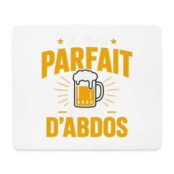 Papa Parfait Cadeau humour personnalisé - Tapis de souris (format paysage) - blanc - Devant