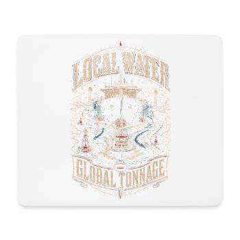Hafenlotse Hafenlotsen Tonnage mondial local d’eau - Tapis de souris (format paysage) - blanc - Devant