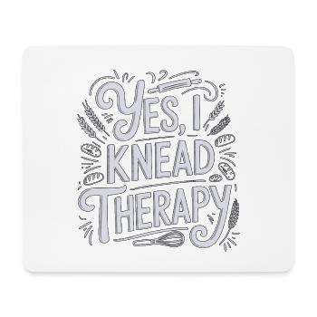 Pastry Chef Yes I Knead Therapy Executive Chef - Tapis de souris (format paysage) - blanc - Devant