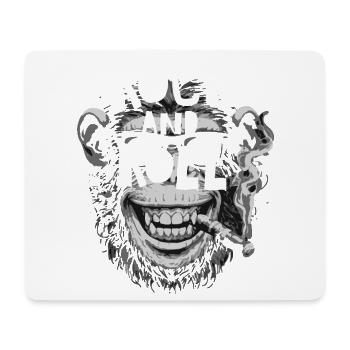 Monkey Rock and Roll Tee - Mousepad (Querformat) - Weiß - Vorne