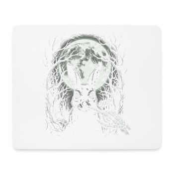 Skeleton Boop Creepy Cute Bunny Goth - Mouse Pad (horizontal) - white - Front