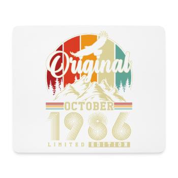 Original October 1986 – 40th Birthday Vintage - Mouse Pad (horizontal) - white - Front