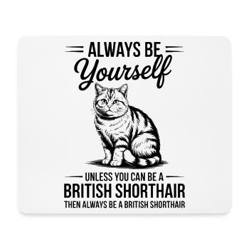 British Shorthair Cat British Shorthair Gift - Mouse Pad (horizontal) - white - Front