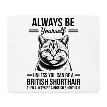 British Shorthair Cat British Shorthair Gift - Mouse Pad (horizontal) - white - Front
