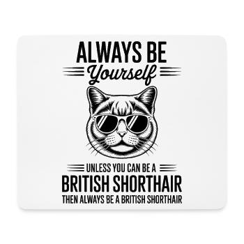 British Shorthair Cat British Shorthair Gift - Mouse Pad (horizontal) - white - Front