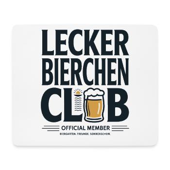 Lecker Bierchen Club Bier Spruch JGA Malle Bier - Mousepad (Querformat) - Weiß - Vorne
