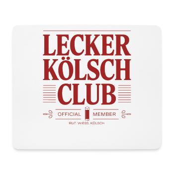 Lecker Kölsch Club Kölle Kölner Bier Brauhaus Köln - Mousepad (Querformat) - Weiß - Vorne