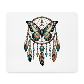 Butterfly Dreamcatcher - Mouse Pad (horizontal) - white - Front