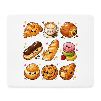 Pâtisserie Kawaii | Café & Boulangerie - Tapis de souris (format paysage) - blanc - Devant