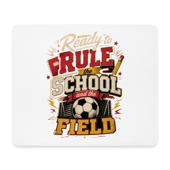 School enrollment football - Mouse Pad (horizontal) - white - Front