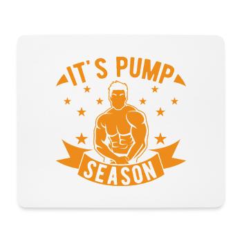 Fitness Motivation Bodybuilder It ́s Pump Season - Mouse Pad (horizontal) - white - Front