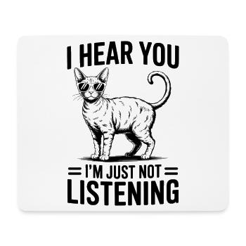 Devon Rex Spruch Katze Lustiges Devon Rex Geschenk - Mousepad (Querformat) - Weiß - Vorne