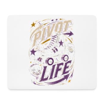 Roller Derby Pivot Life - Mousepad (Querformat) - Weiß - Vorne
