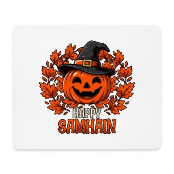 Frohes Samhain-Wicca-Wicca-Kürbis-Halloween - Mousepad (Querformat) - Weiß - Vorne