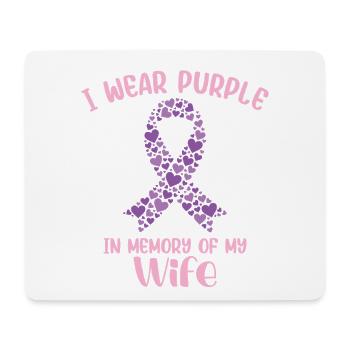 Monat des Überdosisbewusstseins Unterstützungsfrau - Mousepad (Querformat) - Weiß - Vorne