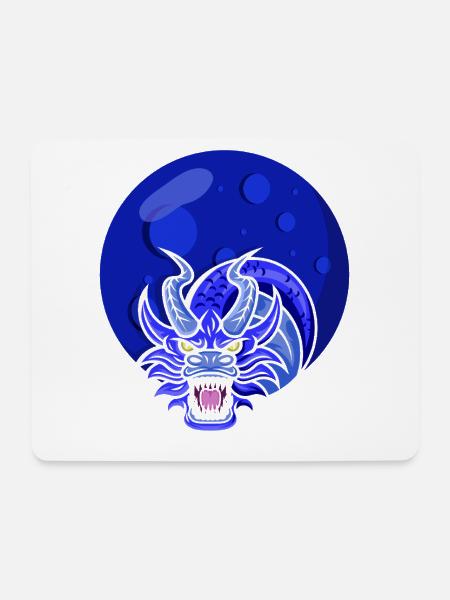 Qigong Qi Gong Tai Chi Chigong Drache - Mousepad (Querformat) - Weiß