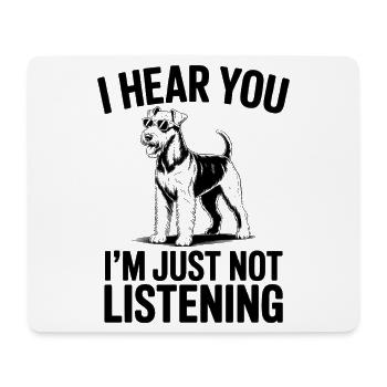Airedale Terrier Spruch Airedale Terrier Geschenk  - Mousepad (Querformat) - Weiß - Vorne
