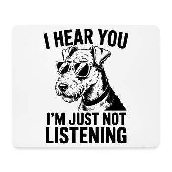 Airedale Terrier Spruch Airedale Terrier Geschenk  - Mousepad (Querformat) - Weiß - Vorne