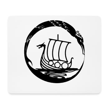 Celtic Irland Wikinger Keltisch Knoten Schiff - Mousepad (Querformat) - Weiß - Vorne