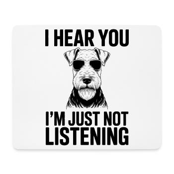 Airedale Terrier Spruch Airedale Terrier Geschenk  - Mousepad (Querformat) - Weiß - Vorne
