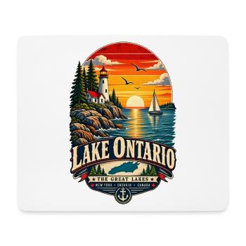 Lake Ontario Funny Vintage - Mousepad (Querformat) - Weiß - Vorne