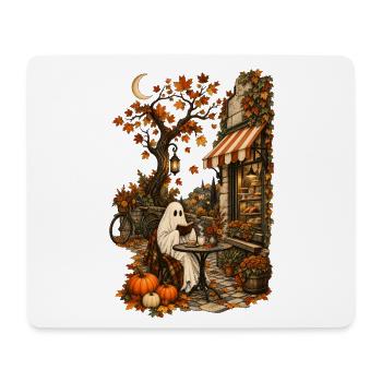 Herbst Geist Café Halloween - Mousepad (Querformat) - Weiß - Vorne