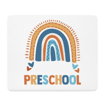 Hello Preschool Rainbow Back To School Cute Studen - Mousepad (Querformat) - Weiß - Vorne