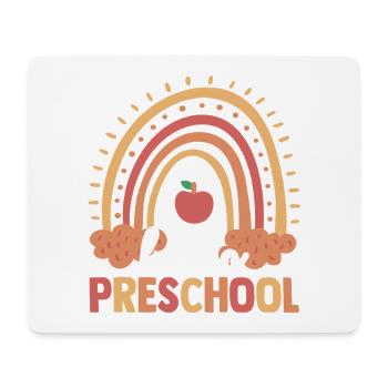Hello Preschool Rainbow Back To School Cute Studen - Mousepad (Querformat) - Weiß - Vorne