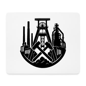 Bergbau Zeche  - Mousepad (Querformat) - Weiß - Vorne