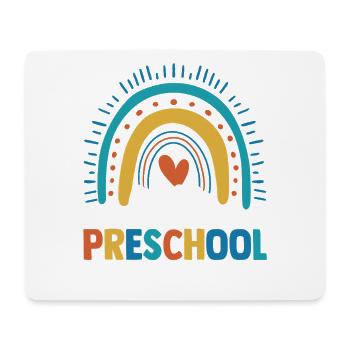 Hello Preschool Rainbow Back To School Cute Studen - Mousepad (Querformat) - Weiß - Vorne