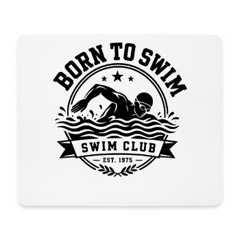 Schwimmen Swim Club - Mousepad (Querformat) - Weiß - Vorne