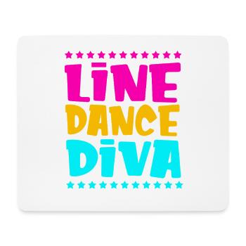 Linedance - Mousepad (Querformat) - Weiß - Vorne