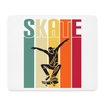 skateboard skaten skate sport fahren skaten - Mousepad (Querformat) - Weiß - Vorne