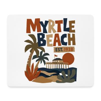 Myrtle Beach Retro Est.1938 - Mousepad (Querformat) - Weiß - Vorne