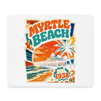 Myrtle Beach Retro Poster 1938 - Mousepad (Querformat) - Weiß - Vorne