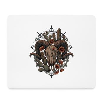 Mix Desert Skull Art - Mousepad (Querformat) - Weiß - Vorne