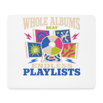Cd-sammler Kompaktplatte Physisches Medium - Mousepad (Querformat) - Weiß - Vorne
