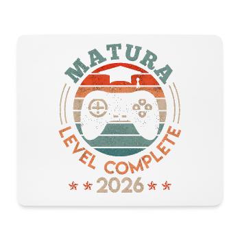 Matura Level Complete Gamer - Mousepad (Querformat) - Weiß - Vorne