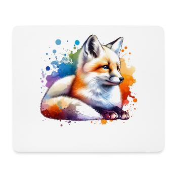 Swiftfuchs Motiv - Mousepad (Querformat) - Weiß - Vorne