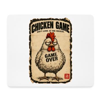  Chicken Game Don’t Look at the Chicken  - Mousepad (Querformat) - Weiß - Vorne