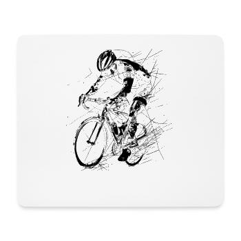 Radsportler - Mousepad (Querformat) - Weiß - Vorne